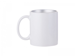 Sublimation 11oz Inner Sparkle Mug (Silver)