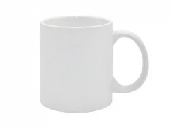Mug blanc mat JS Coating 330 ml Sublimation Transfert Thermique