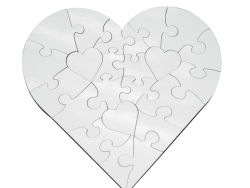 Puzzle Madera MDF Corazón