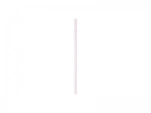 23cm Plain Straight Pink Glass Straw