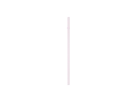 23cm Plain Straight Pink Glass Straw