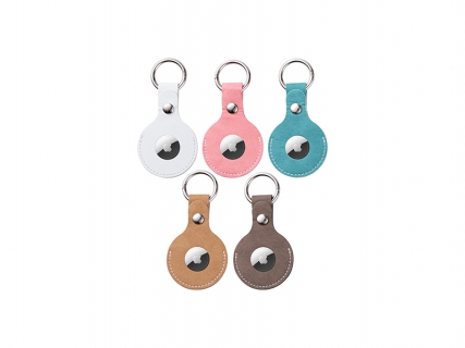 Sublimation Blanks PU AirTag Keychain Holder