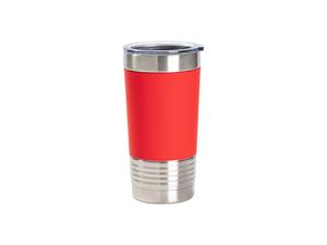 Engraving Blanks 20oz/600ml Laserable Silicon Wrap Tumbler(Red)