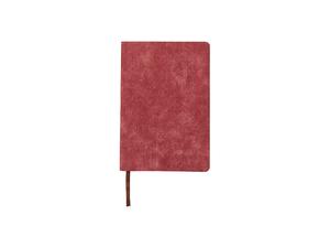 Engraving Leather Notebook(Denim Red W/ Black,14.7*21*1.2cm)