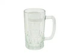 Clear Glass Sublimation Beer Stein - 16oz.