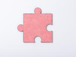 PU Puzzle Coaster(Pink, 12*12cm)