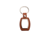 Sublimation PU Key Chain(Barrel, Brown)