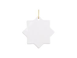 Sublimation 3&quot; Octagon Ceramic Ornament