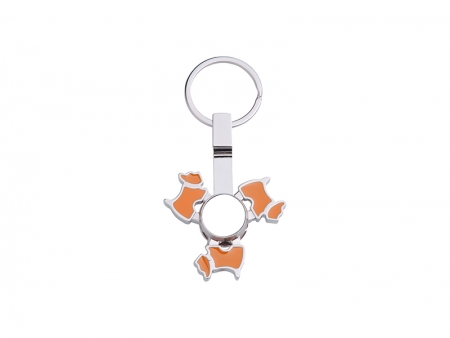 Llavero Spinner (Perro, Naranja)