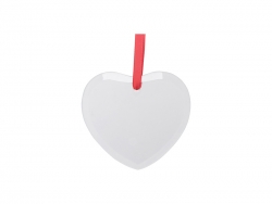 3.5&quot; Sublimation Glass Ornament (Heart)