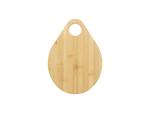 Engraving Bamboo Cutting Board (24*33*1cm,Drop Shaped with Large Hole)