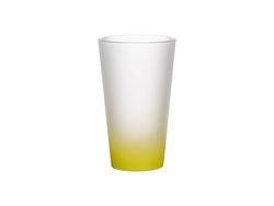 Vaso Cristal 17oz (Color Degradado Amarillo Limón)