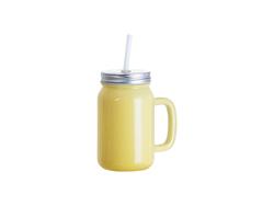 Mason Jar 12oz/350ml full color (Amarelo)