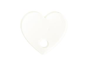 Sublimation Blanks Acrylic Name Tag (7*7.5*0.4cm,Heart Shape)