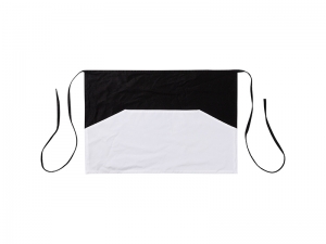 Sublimation Blanks Black Adult Apron w/ White T Shape Pocket (41*60cm)