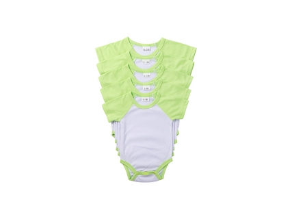 Mono Bebé Manga Corta Raglán Talla XL (Verde,12-18M)