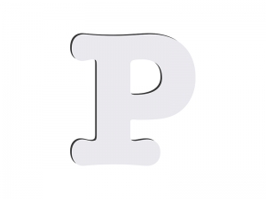 Sublimation HB Letters - P (MOQ: 36)