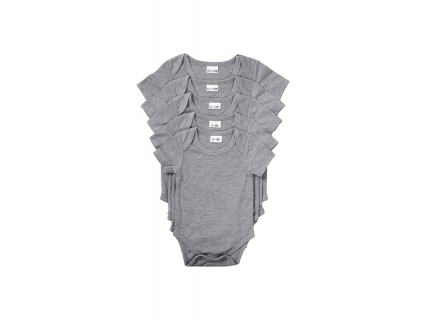 Mono Bebé Manga Corta Talla L (Gris,6-12M)