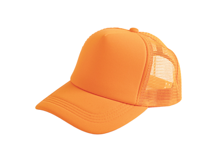 Sublimation Full Orange Mesh Adult Cap