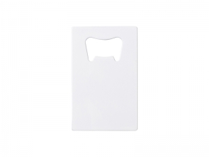 Sublimation Blanks Full White Stainless Steel Bottle Opener (Credit Card, 5.3*8.5cm)