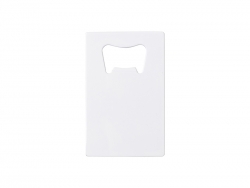 Sublimation Blanks Full White Stainless Steel Bottle Opener (Credit Card, 5.3*8.5cm)