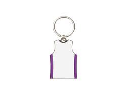 Sublimation Blanks Key Ring(T-Shirt,Purple)