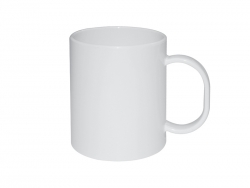 Mug plastique 330 ml blanc Sublimation Transfert Thermique