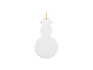 Sublimation 3&quot; Snowman Ceramic Ornament