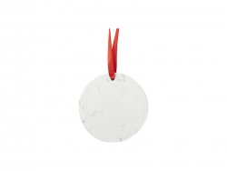 Sublimation Round Marble Texture Ornament (7.6/ 3&quot;)