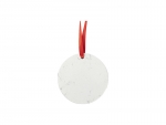 Sublimation Round Marble Texture Ornament (7.6/ 3&quot;)