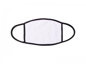 14*20cm Sublimation Face Mask (Black Edge, Large) 20*14cm