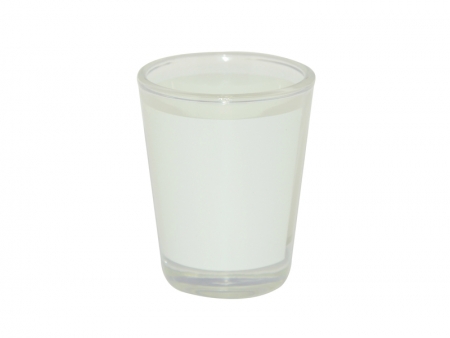 Vaso Chupito 1.5oz con Parche Blanco