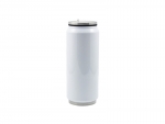 Sublimation 12oz/350ml Stainless Steel Coke Can with Straw (White)