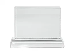 Sublicrylic cristal modèle CC27 avec socle Sublimation Transfert thermique