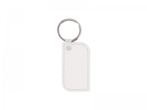 Sublimation PU Leather Key Chain (Round Corner Rec)