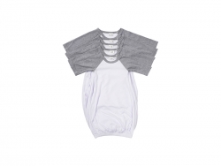 Pijama Bebé Manga Larga Raglán Talla XXL (Gris,18-24M)