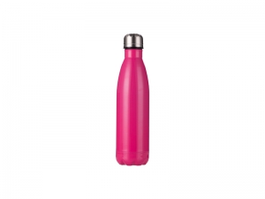 Sublimation 17oz/500ml Stainless Steel Cola Bottle (Rose red)