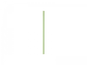 20cm Straight Green Glass Straw