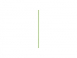 20cm Straight Green Glass Straw