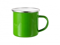 Caneca Esmaltada 12oz Base Plana - Verde