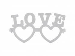 Sublimation Blank Felt Glasses (LOVE)