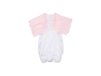 Sublimation Blanks Baby Nightdress Long Sleeve Raglan(Pink)