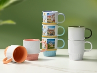 Sublimation Blanks 10oz/300ml White Stackable Mug