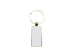 Porta-Chaves Dupla Face com Insert 2.2*5.1cm-Dourado