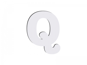 Sublimation HB Letters -Q (10*10cm)