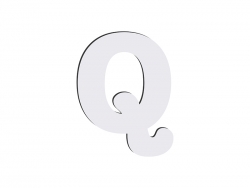 Sublimation HB Letters -Q (10*10cm)