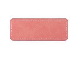 Sublimation PU Leather Badge Name Tag (Pink, Small Rectangle)