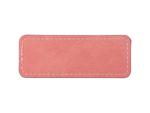 Sublimation PU Leather Badge Name Tag (Pink, Small Rectangle)