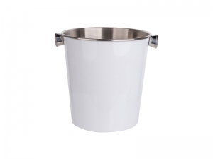 Sublimation Stainless Steel Ice Bucket (White) MOQ:1000