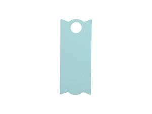 Engraving Blanks Rectangle Silicone Name Tag for 40oz Stanley Tumbler (3.3*8*0.3cm,Light Blue)